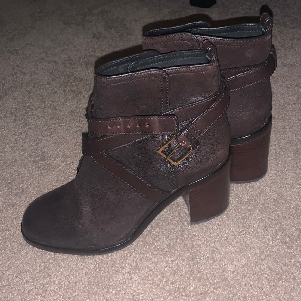 Tory Burch Hastings Brown Leather Bootie Size 10